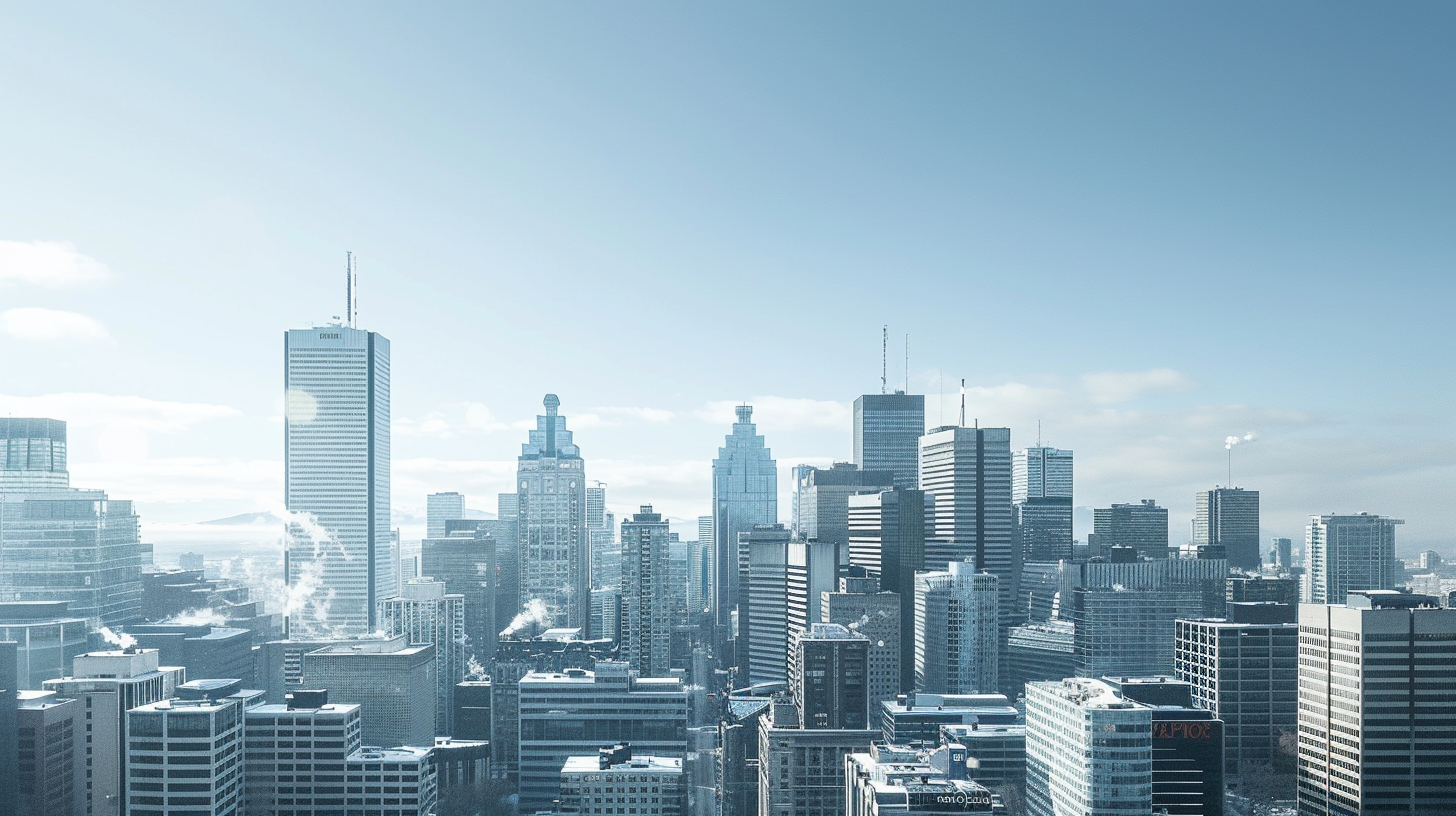 Cityscape representing enterprise scale and growth