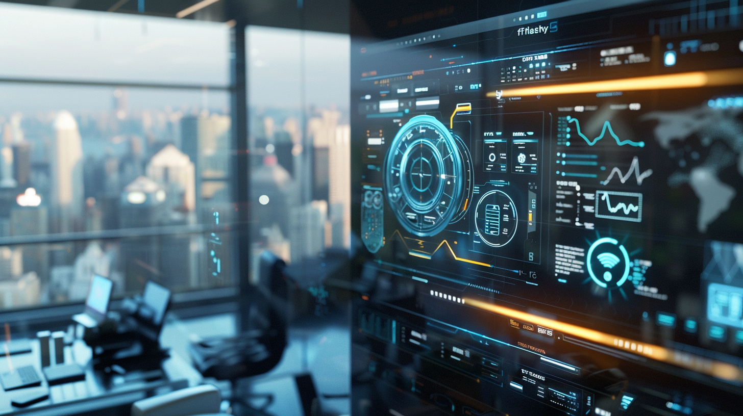 Professional corporate environment showcasing modern insurance technology